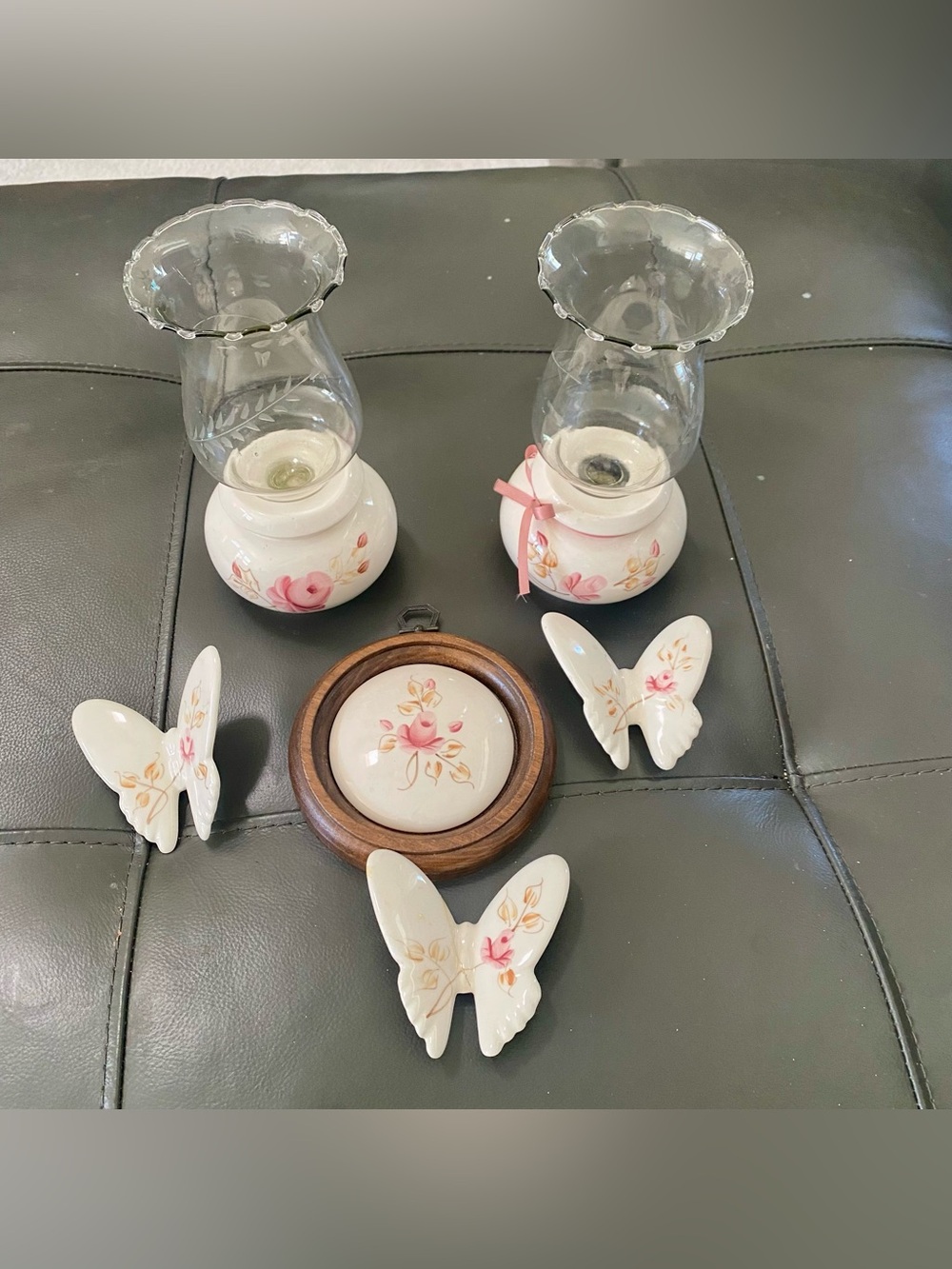 Lot Of 8 Lasting Products Wall Plaque Candle Holders Butterflies Made In USA